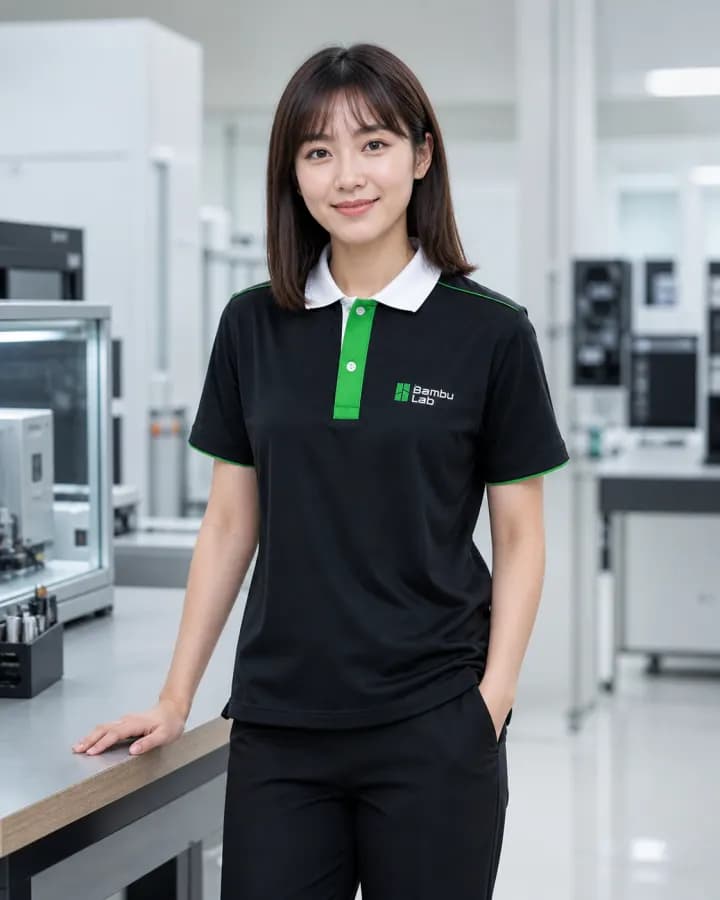 เสื้อโปโลสีดำ ปกขาว สาบสีเขียว